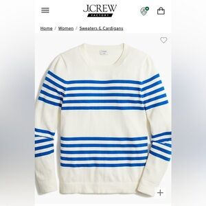 J. Crew Factory Teddie Striped Sweater sz S